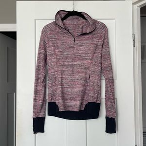 Lululemon Runderful 1/2 Zip Space Dye Berry